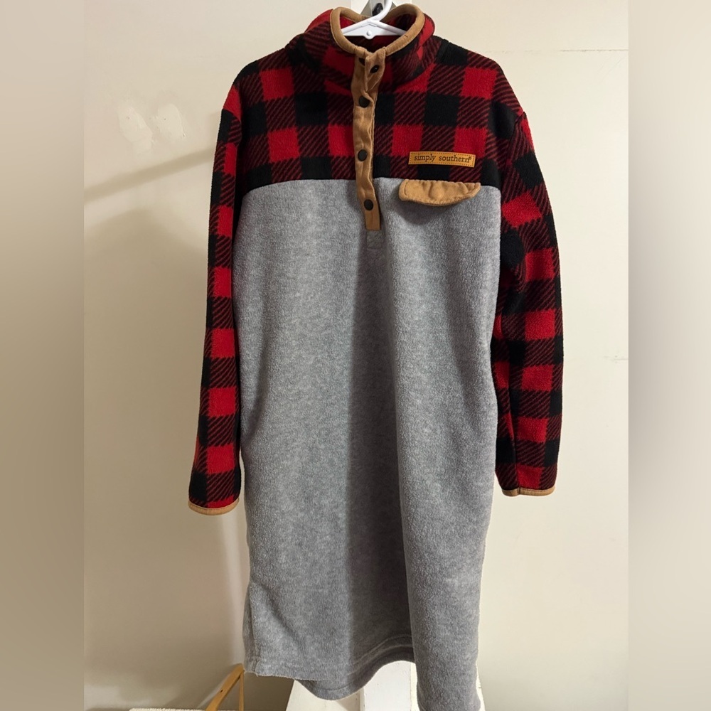 Simply Southern “Made for the Outdoors” Midi Fleece Dress